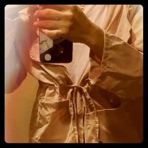 Pink women spring coat jacket light size S